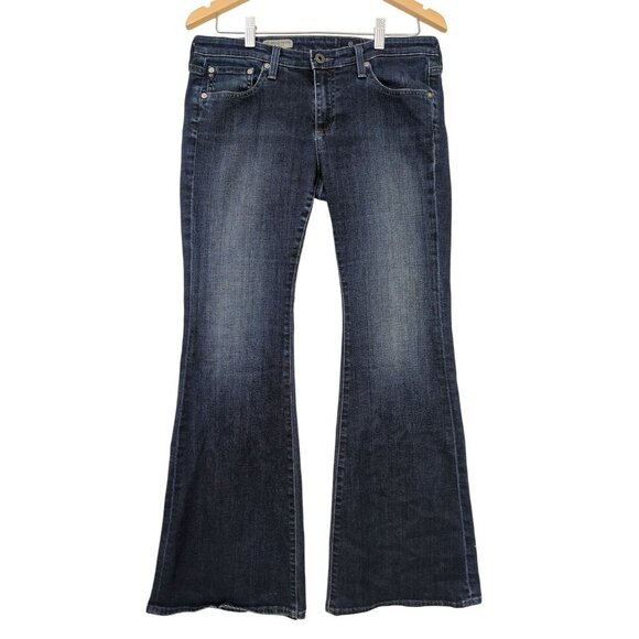 Adriano Goldschmied Jeans Womens 30R Blue The Bell Petite Flare Retro Boho Chic - Picture 1 of 13